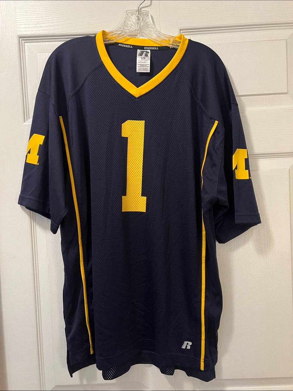 NWOT Russell University of Michigan Men’s Football Jersey